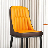 Orange seat chair image featuring dining chairs set of 6 and chair designs, black legs